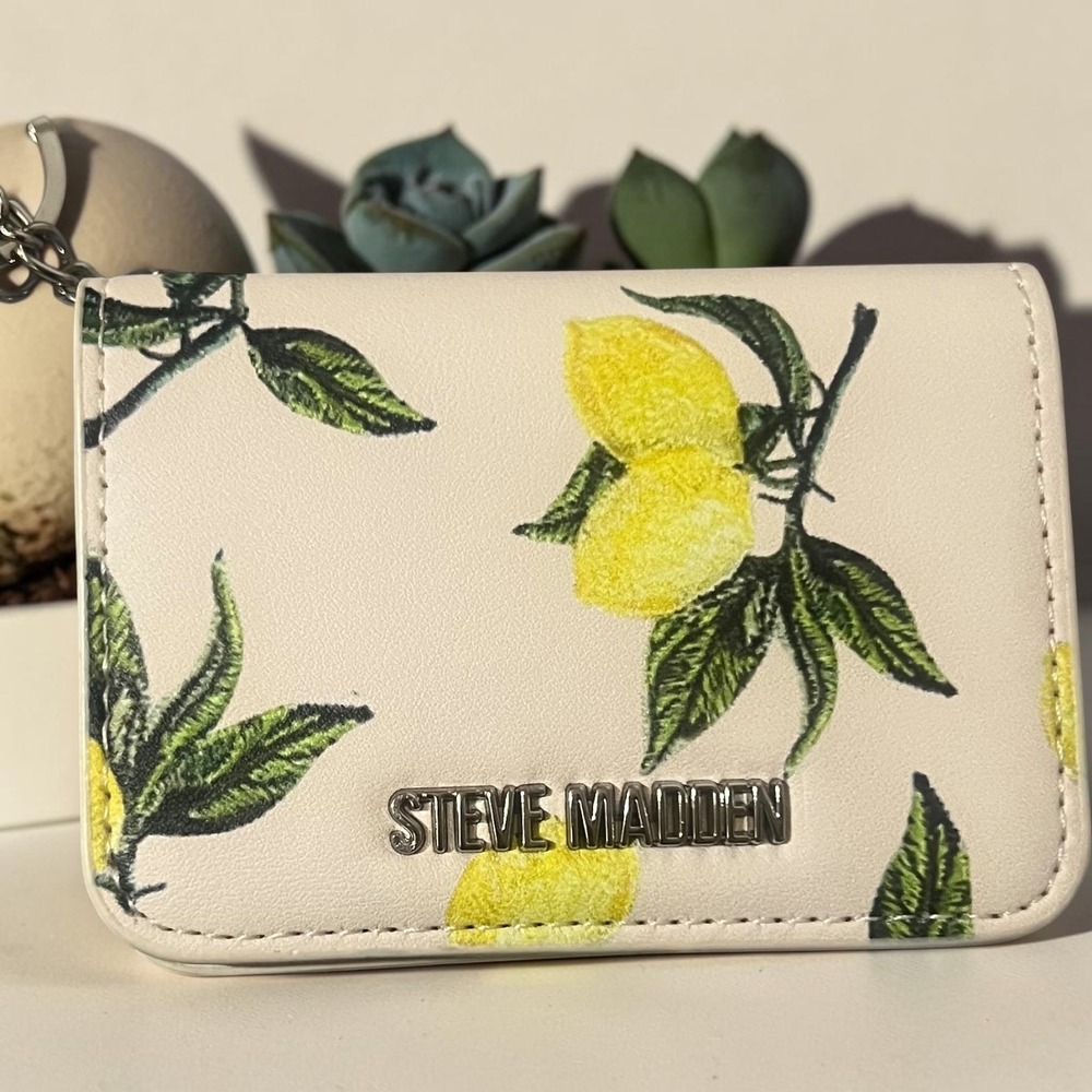 Steve Madden Satchel Women's Yellow Crossbody w/Lemon Pouch BWEBBER-CC Medium - Picture 8 of 11